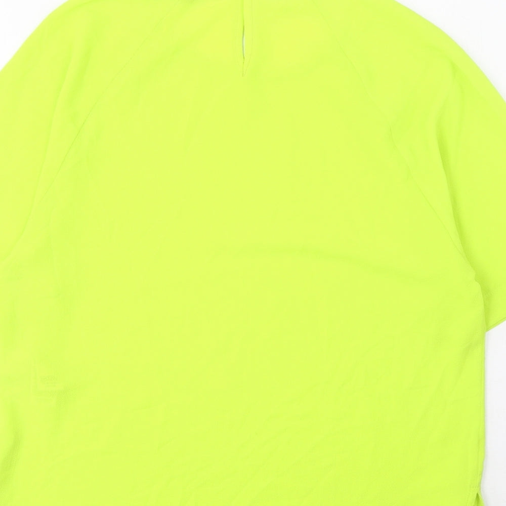 Womens UK Size 6 Marks and Spencer Green Basic T-Shirt