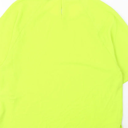 Womens UK Size 6 Marks and Spencer Green Basic T-Shirt