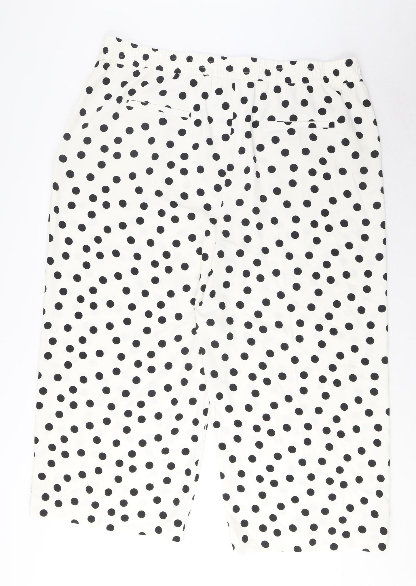 Womens UK Size 22 Marks and Spencer Regular Fit Wide-Leg White Jeans
