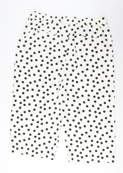 Womens UK Size 22 Marks and Spencer Regular Fit Wide-Leg White Jeans