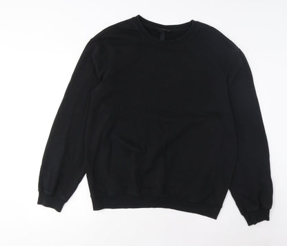 Mens UK Size S H&M Black Pullover Sweatshirt