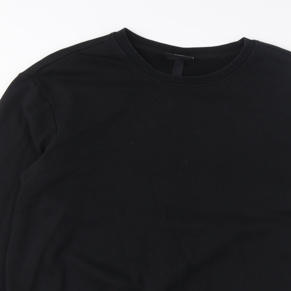 Mens UK Size S H&M Black Pullover Sweatshirt