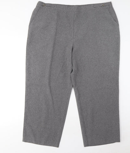 Womens UK Size 20 BHS Regular Fit  Grey Trousers