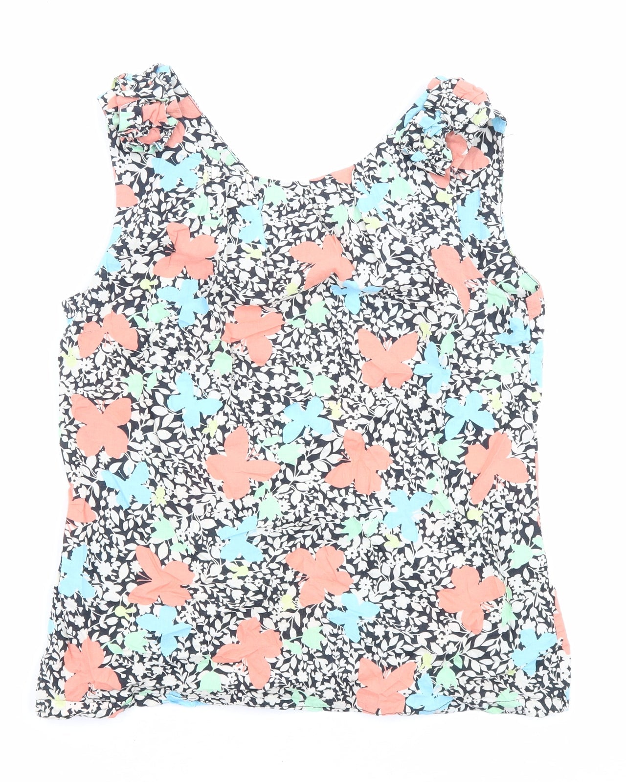 Womens UK Size 10 Dorothy Perkins Multicoloured Basic Tank