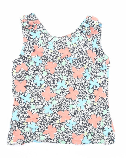 Womens UK Size 10 Dorothy Perkins Multicoloured Basic Tank