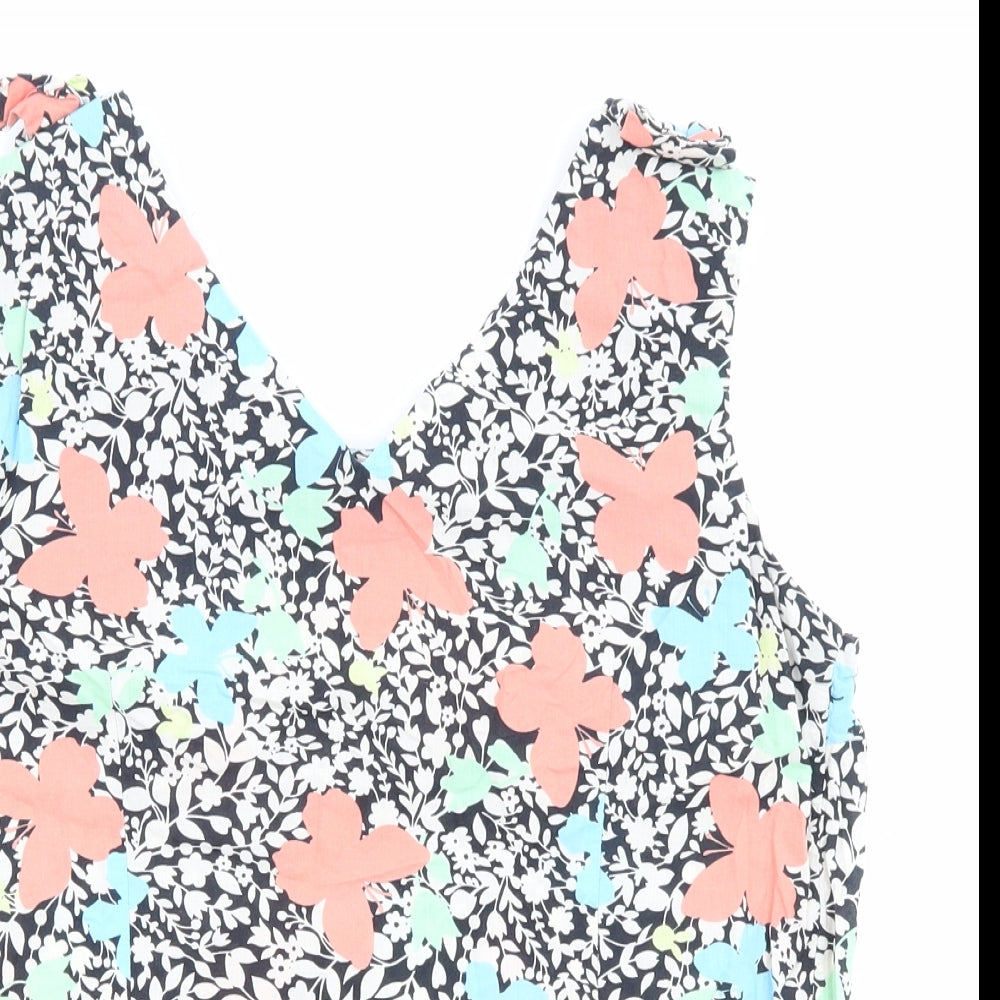 Womens UK Size 10 Dorothy Perkins Multicoloured Basic Tank