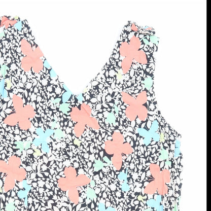 Womens UK Size 10 Dorothy Perkins Multicoloured Basic Tank