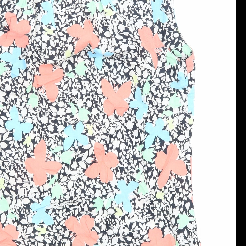 Womens UK Size 10 Dorothy Perkins Multicoloured Basic Tank