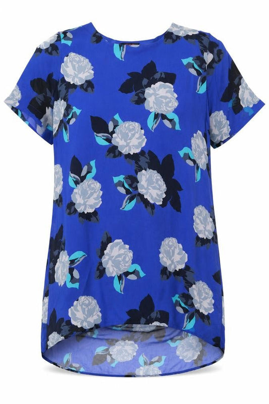 Womens UK Size 20 Simply Be Blue Tunic Blouse