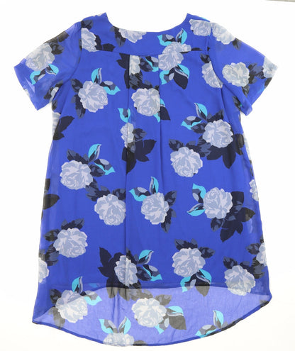 Womens UK Size 20 Simply Be Blue Tunic Blouse