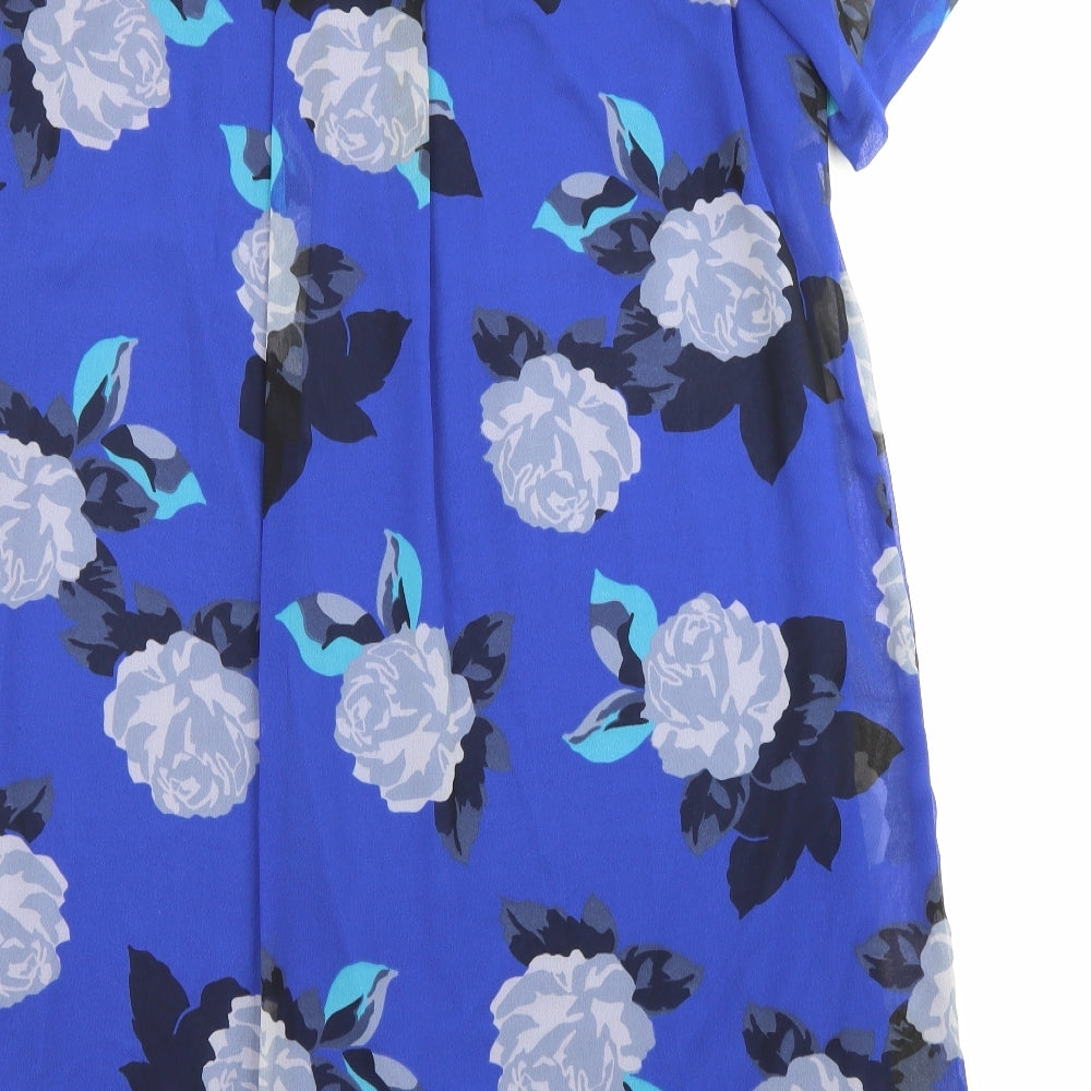 Womens UK Size 20 Simply Be Blue Tunic Blouse