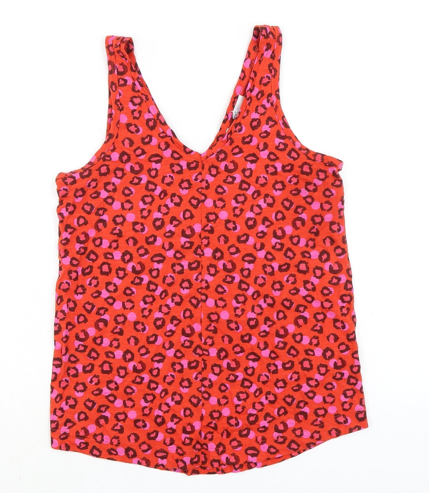 Womens UK Size 8 NEXT Orange Basic Tank