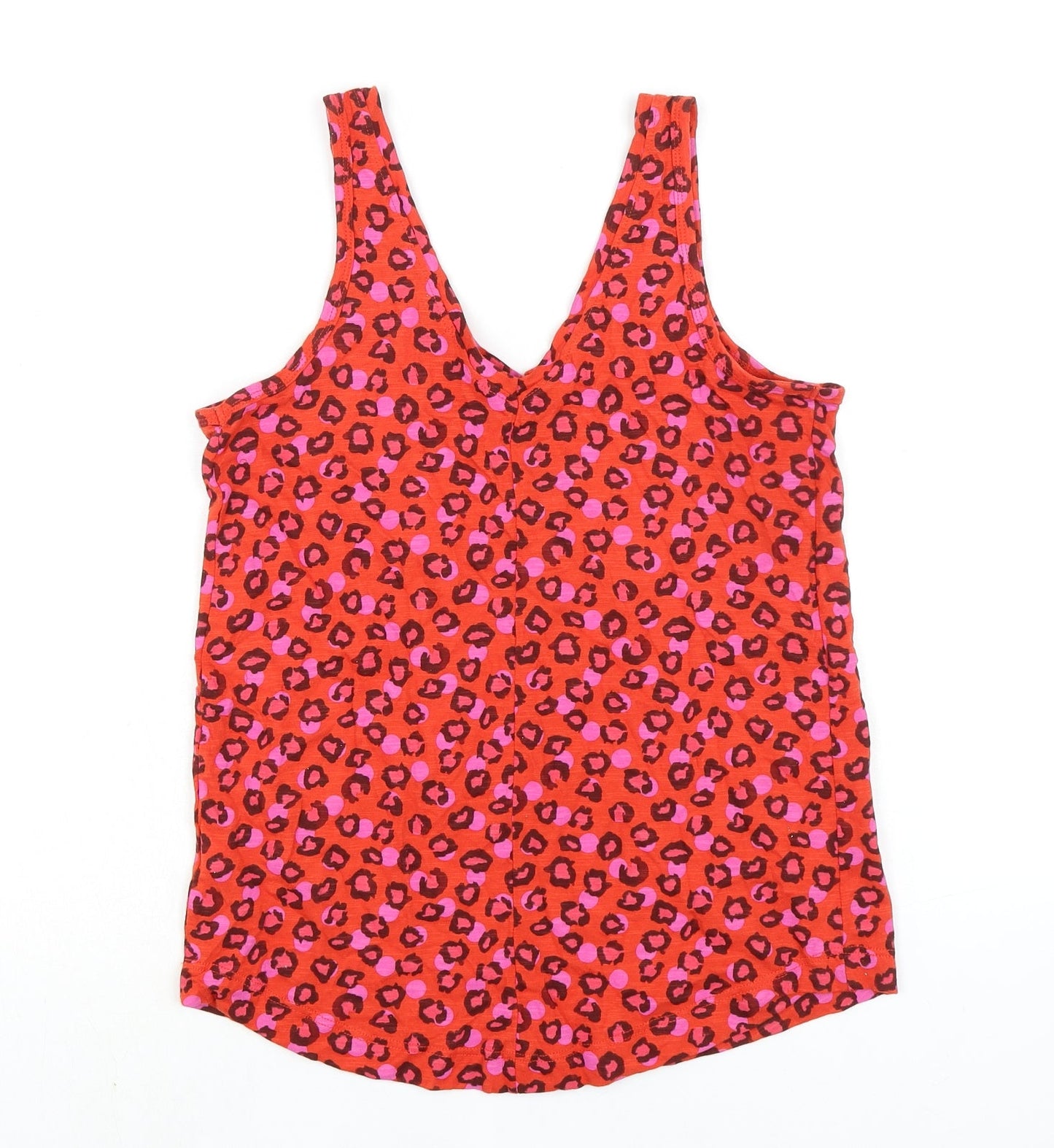 Womens UK Size 8 NEXT Orange Basic Tank