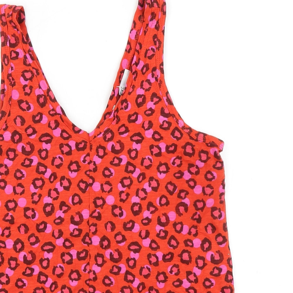 Womens UK Size 8 NEXT Orange Basic Tank