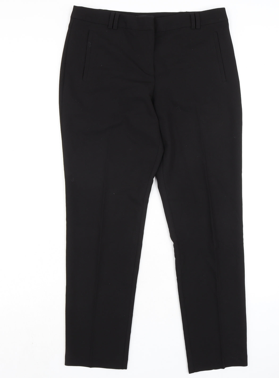 Womens UK Size 12 Topshop Regular Fit  Black Trousers