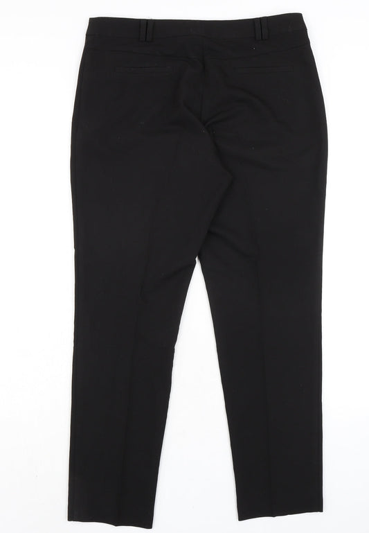 Womens UK Size 12 Topshop Regular Fit  Black Trousers