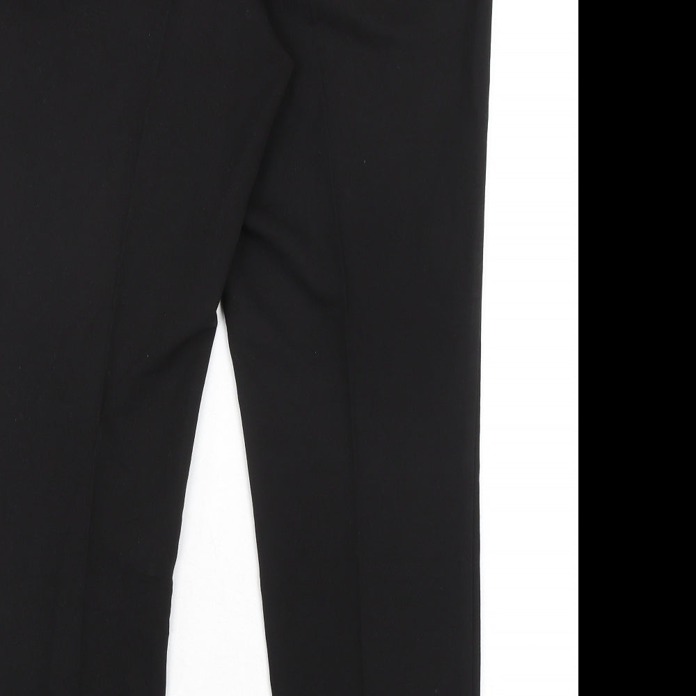 Womens UK Size 12 Topshop Regular Fit  Black Trousers