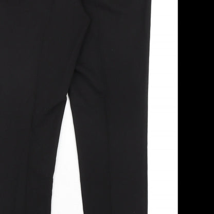 Womens UK Size 12 Topshop Regular Fit  Black Trousers