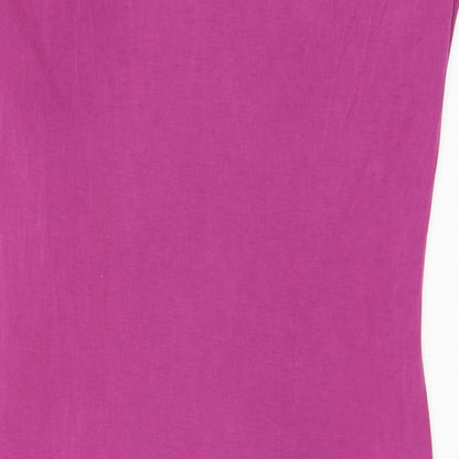 Per Una Womens Pink Modal Pencil Dress Size 14 Square Neck