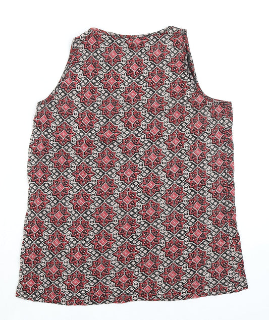 Womens UK Size 12 New Look Multicoloured Basic Tank