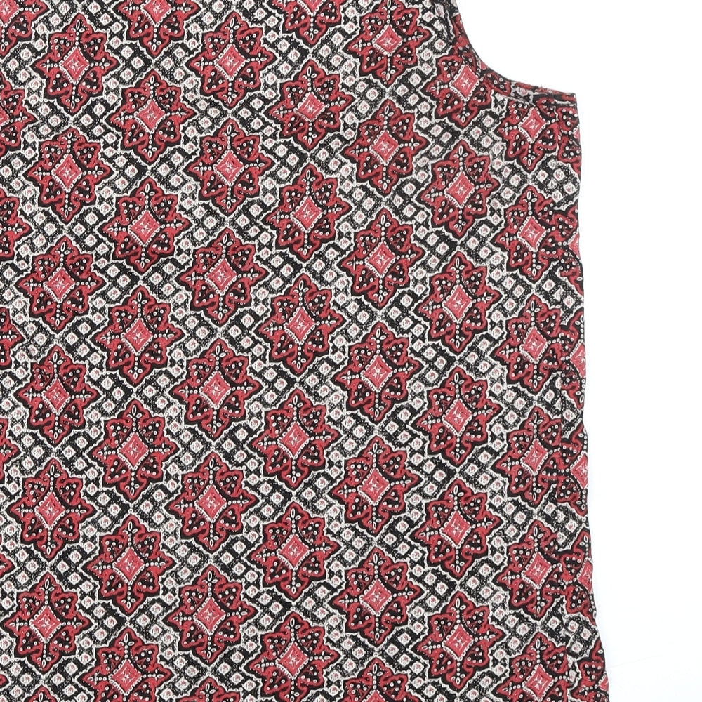Womens UK Size 12 New Look Multicoloured Basic Tank