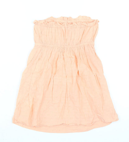 Womens UK Size 10 New Look Orange Basic Blouse