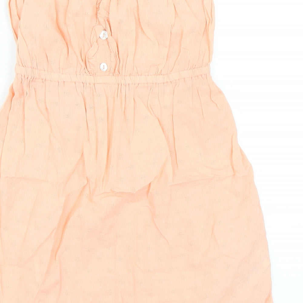 Womens UK Size 10 New Look Orange Basic Blouse