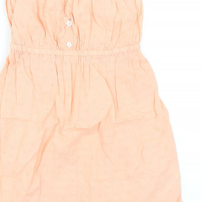 Womens UK Size 10 New Look Orange Basic Blouse