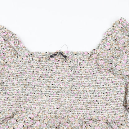 Womens UK Size 14 Marks and Spencer Multicoloured Basic Blouse