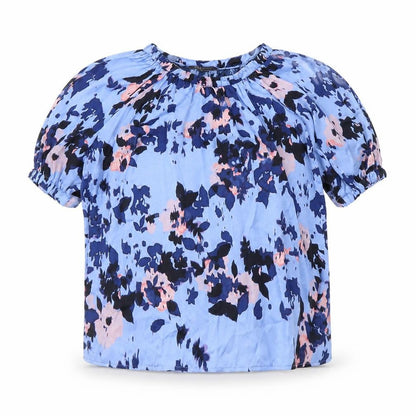 Womens UK Size 8 Marks and Spencer Blue Basic Blouse