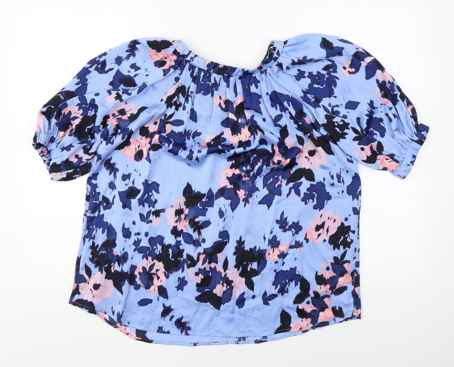 Womens UK Size 8 Marks and Spencer Blue Basic Blouse