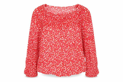 Womens UK Size 8 Marks and Spencer Red Basic Blouse