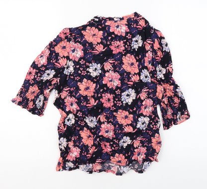 Womens UK Size 6 Marks and Spencer Multicoloured Basic Blouse