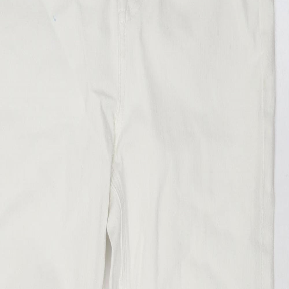 Womens UK Size 8 Marks and Spencer Regular Fit Skinny White Jeans
