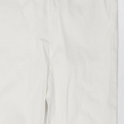 Womens UK Size 8 Marks and Spencer Regular Fit Skinny White Jeans