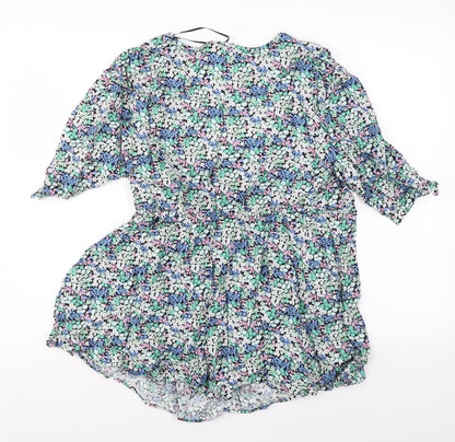 Womens UK Size 10 Marks and Spencer Multicoloured Basic Blouse