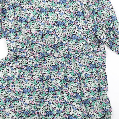 Womens UK Size 10 Marks and Spencer Multicoloured Basic Blouse