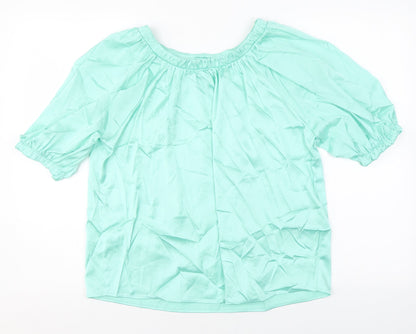 Womens UK Size 8 Marks and Spencer Green Basic Blouse