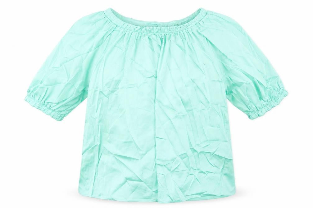 Womens UK Size 8 Marks and Spencer Green Basic Blouse