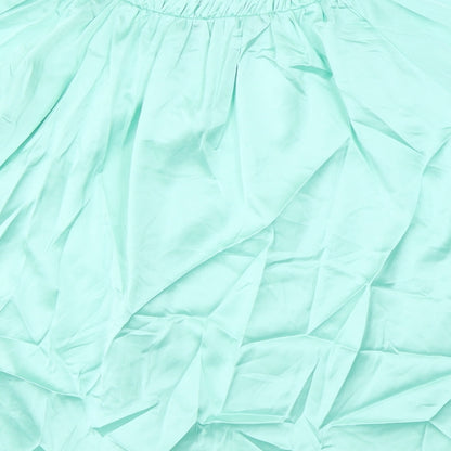 Womens UK Size 8 Marks and Spencer Green Basic Blouse