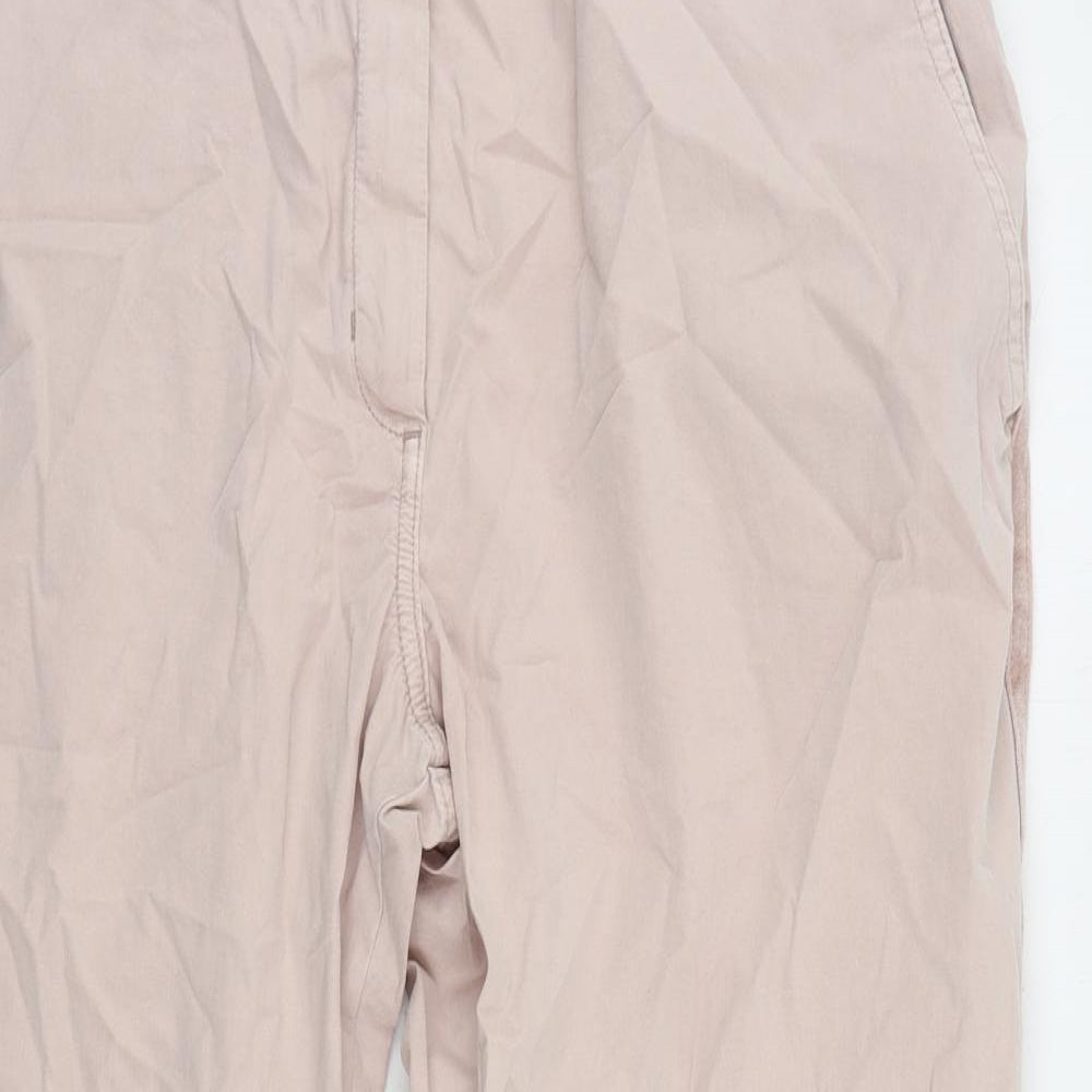 Womens UK Size 20 Marks and Spencer Regular Fit Chino Pink Trousers