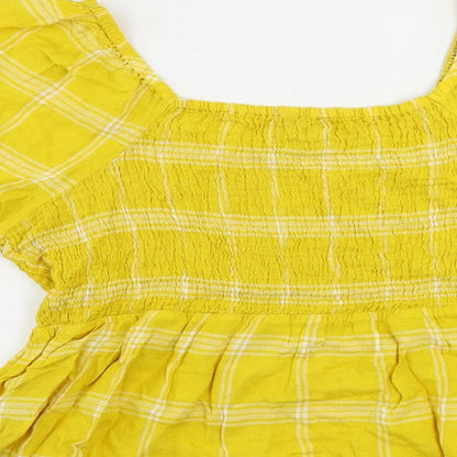 Womens UK Size 18 Marks and Spencer Yellow Basic Blouse