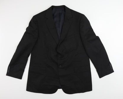 Mens UK Size 46 Marks and Spencer Regular Black Suit Jacket