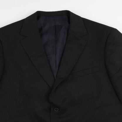 Mens UK Size 46 Marks and Spencer Regular Black Suit Jacket