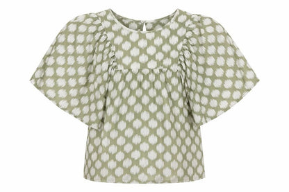 Womens UK Size 6 Marks and Spencer Green Basic Blouse