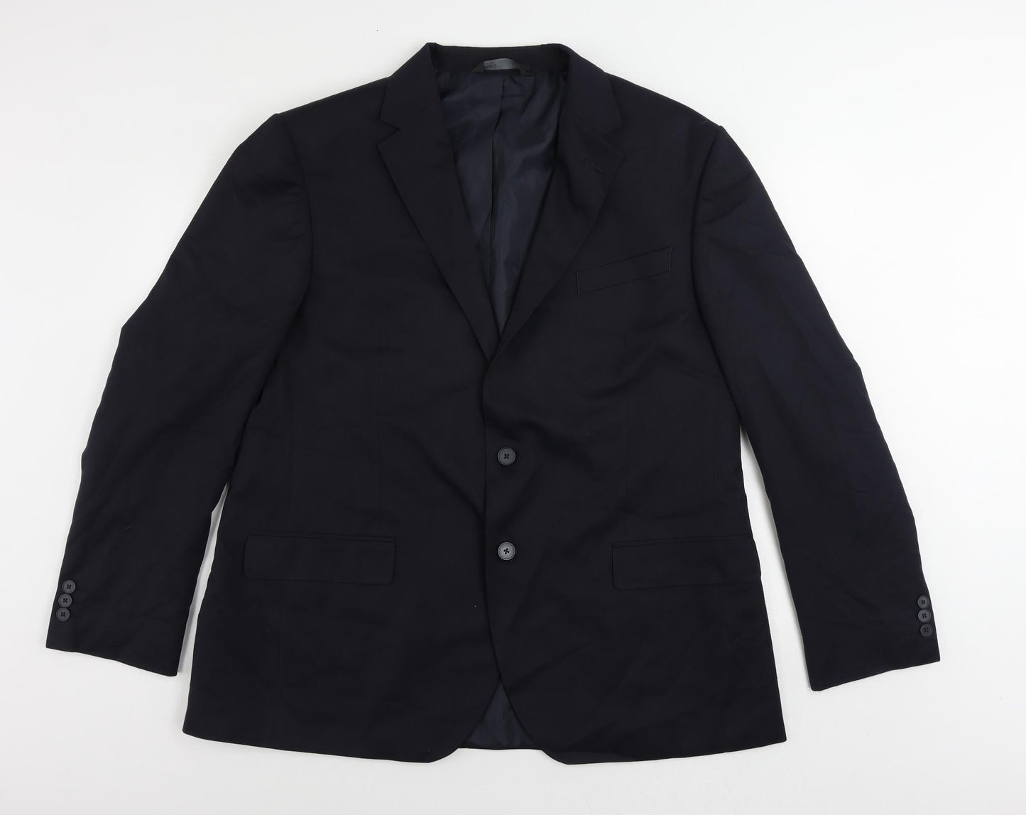 Mens UK Size 46 Marks and Spencer Regular Blue Suit Jacket