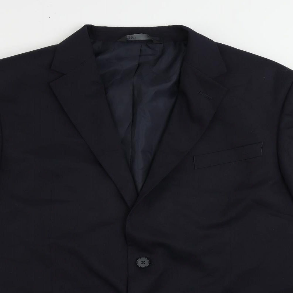 Mens UK Size 46 Marks and Spencer Regular Blue Suit Jacket