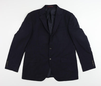 Mens UK Size 42 Marks and Spencer Regular Blue Suit Jacket