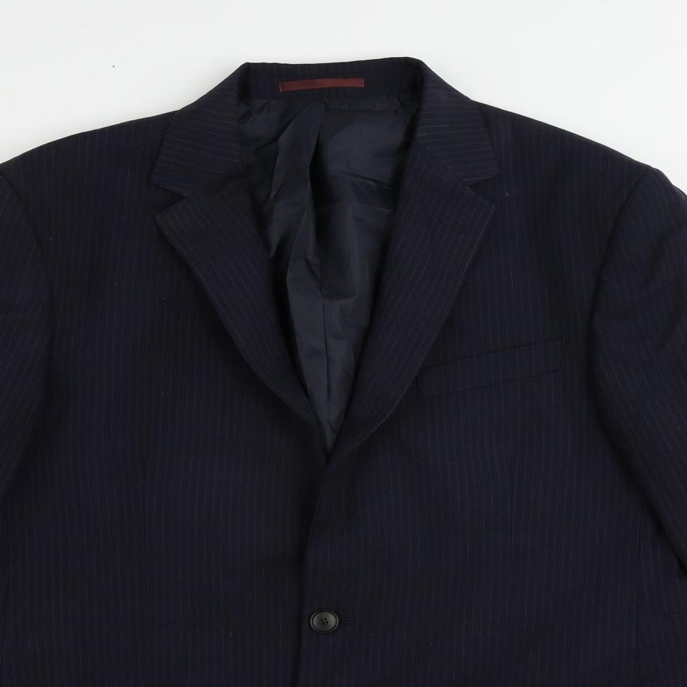 Mens UK Size 42 Marks and Spencer Regular Blue Suit Jacket