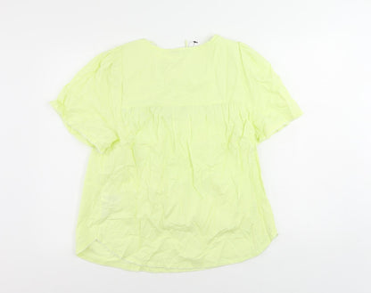 Womens UK Size 10 Marks and Spencer Yellow Basic Blouse